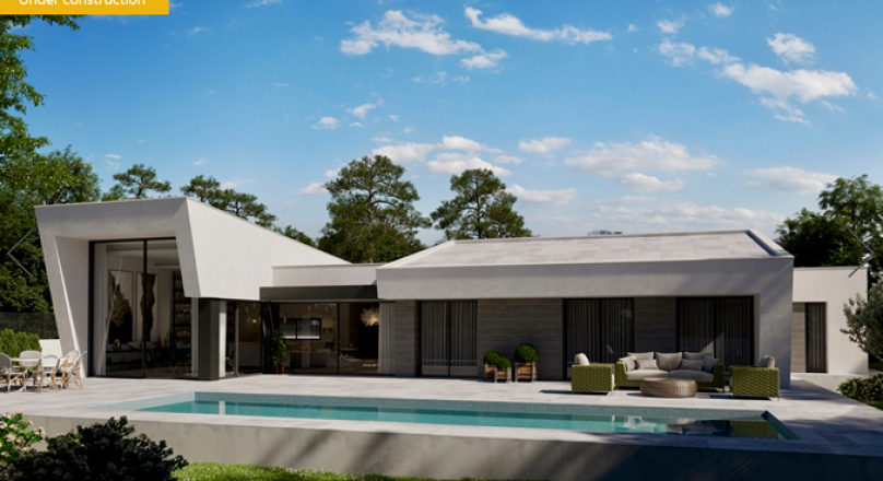 Modern new build villa on one level for sale in Calpe Buenavista